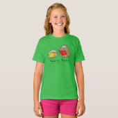 読のロックおもしろいブックキッズガールのTシャツ Tシャツ (正面フル)