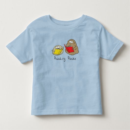 読のロックおもしろいブックキッドの幼児Tシャツ トドラーTシャツ (正面)