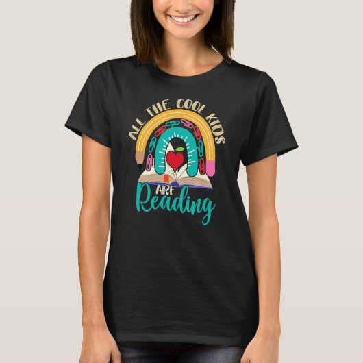 読の先生カッコいいは本読だ Tシャツ (正面)