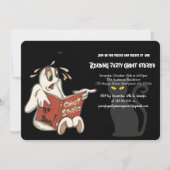 読の幽霊ストーリーパーティー、ハロウィーン 招待状 (正面)