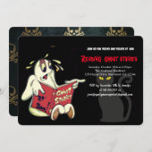 読の幽霊ストーリーパーティー、ハロウィーン 招待状 (正面/裏面)