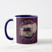 読の愛読者、図書館本クラブ マグカップ (左)