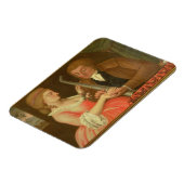 読の手のひら(キャンバスの油) マグネット (左側)