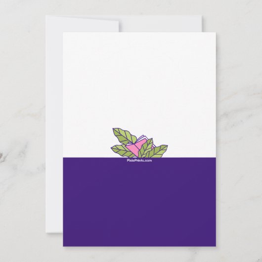 読の本 – Book Club 招待状 (裏面)