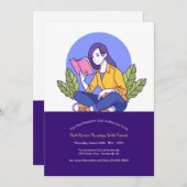 読の本 – Book Club 招待状 (正面/裏面)