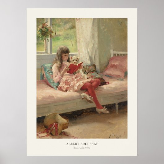 読の絵を描Albert Edelfeed Good Friends ポスター (正面)