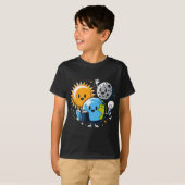 読の著書『地球の月の日おもしろい総太陽のEcli』 Tシャツ (正面フル)
