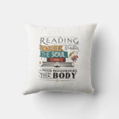 読の食べ物を与え魂の枕 クッション (裏面)