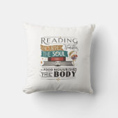 読の食べ物を与え魂の枕 クッション (正面)