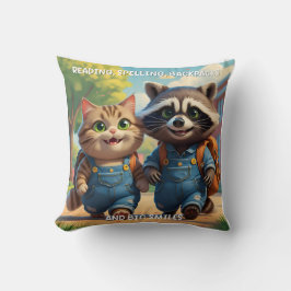 読の、スペル、バックパックとスマイル クッション