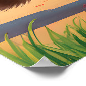 読の、スペル、バックパックとスマイル ポスター (角)