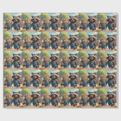 読の、スペル、バックパックとスマイル ラッピングペーパー (フラット)