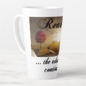 読の、冒険は続く カフェラテマグ (左アングル)