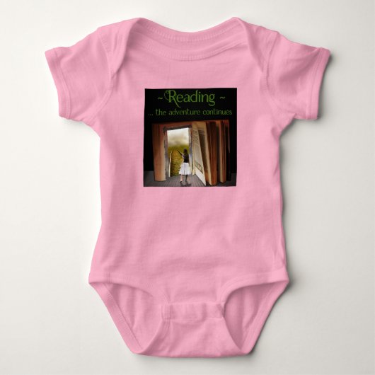 読の、冒険は続く ベビーボディスーツ (正面)