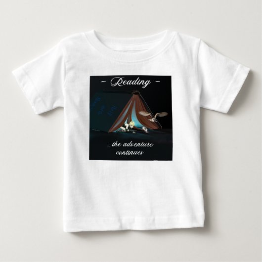 読の、冒険は続く ベビーTシャツ (正面)