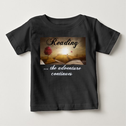 読の、冒険は続く ベビーTシャツ (正面)