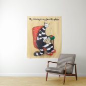 読のCatおもしろいライブラリ タペストリー (インサイチュ)