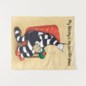 読のCatおもしろいライブラリ タペストリー (正面(横))