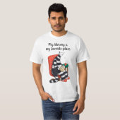 読のCatおもしろいライブラリ Tシャツ (正面フル)