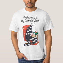読のCatおもしろいライブラリ Tシャツ