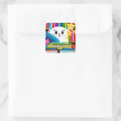 読はおもしろいシール スクエアシール (バッグ)