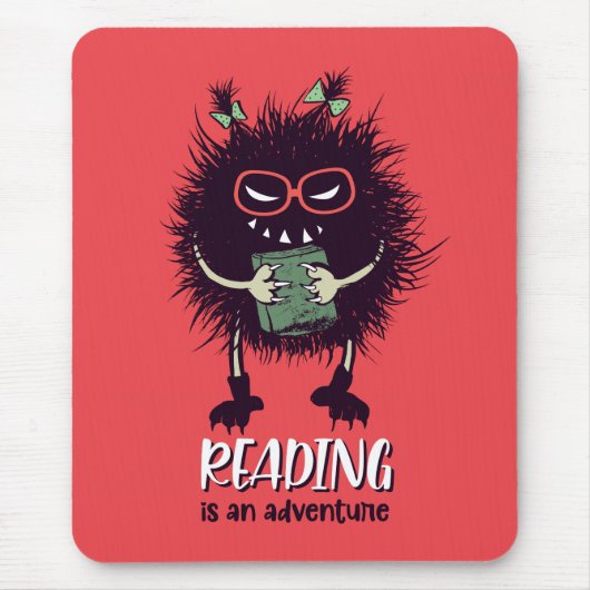 読は冒険のおもしろい先生 マウスパッド (正面)