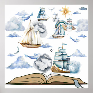 読は冒険のチケットだ ポスター