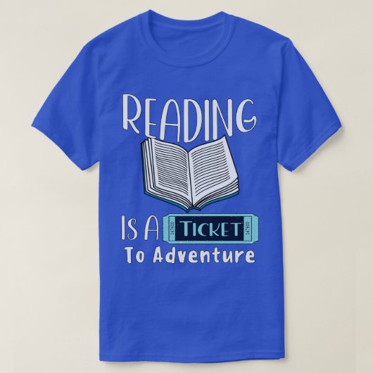 読は冒険のチケット Tシャツ (デザイン正面)