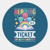 読は冒険小学のチケットだ ラウンドシール (正面)