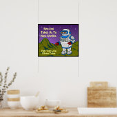 読は新しい世界に導く。 ポスター (キッチン)