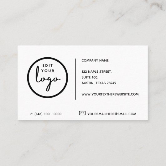 読は本屋カッコいい- Blue Business Card 名刺 (裏面)