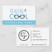 読は本屋カッコいい- Blue Business Card 名刺 (正面/裏面)