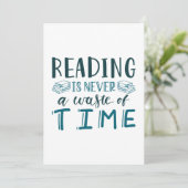 読は決して時間の無駄ではない サンキューカード (スタンド正面)