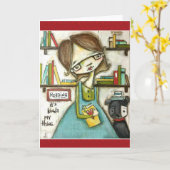 読は私のものだ – ノートカ空白のード カード (黄色い花)