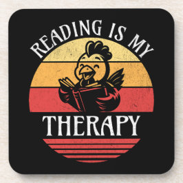 読は私のセラピーの本おもしろいのチ読キン コースター