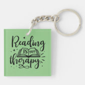 読は私のセラピー本好き キーホルダー (裏面)