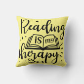 読は私のセラピー本好き クッション (裏面)