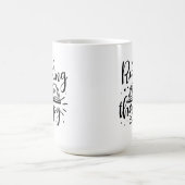 読は私のセラピー本好き コーヒーマグカップ (中央)