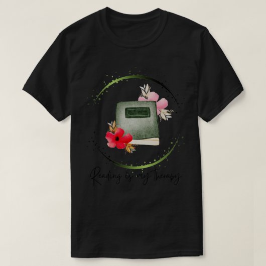 読は私のセラピー55 Tシャツ (デザイン正面)