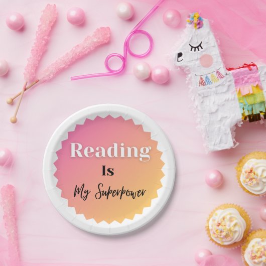 読は私の超大国 ペーパープレート (パーティー)