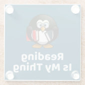 読は私のThing Penguinのおもしろい読もの ガラスコースター (裏面)