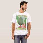 「読は自然の抱擁 Tシャツ (正面フル)