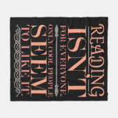 読は誰にとってもカッコいいだ フリースブランケット (正面(横))