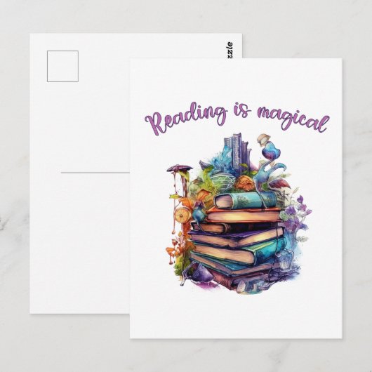読は魔法だ ポストカード (正面/裏面)