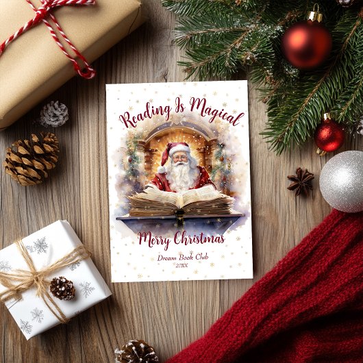 読は魔法のスノーフレークデザイン シーズンカード