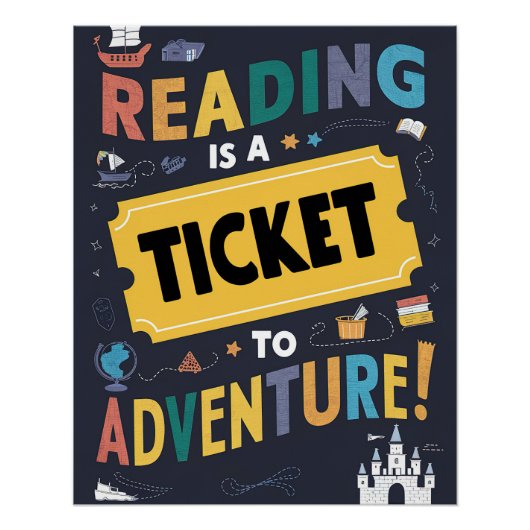 読はAdventure Glossy Posterのチケット ポスター (正面)