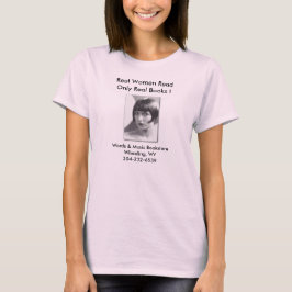 読まれる本当の女は本だけを実在します Tシャツ