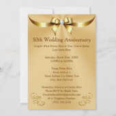 読みやすい ゴールデンアニバーサリー ご招待カード 招待状 (裏面)