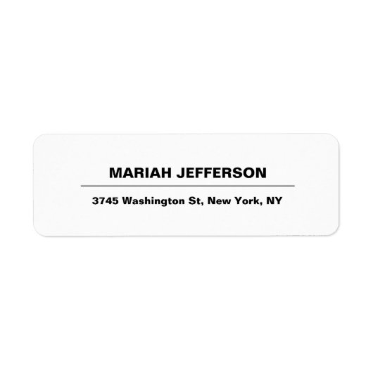 読み取はっきりしたりエレガントミニマルプロフェッショナル ラベル (正面)