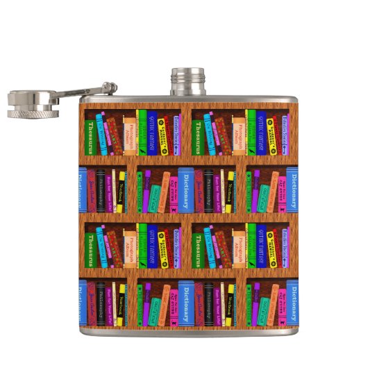 読み取り用のライブラリブックのシェルフパターン フラスク (オープン)